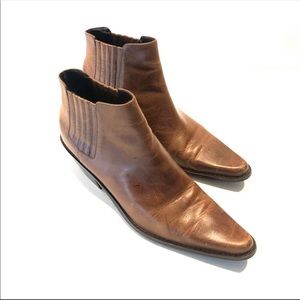 Anthro Matisse Pointed Toe Western Chic Booties